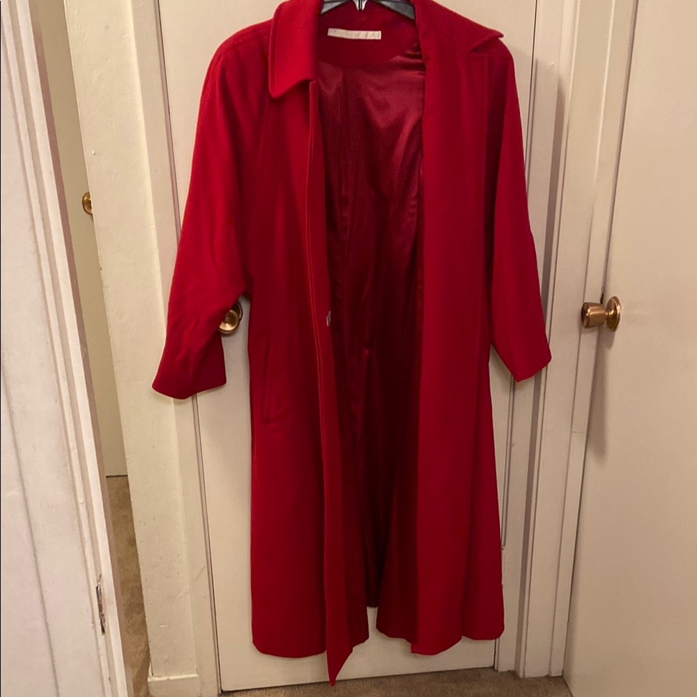 Elegant Red Women's Coat